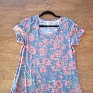 Lularoe classic t medium floral roses